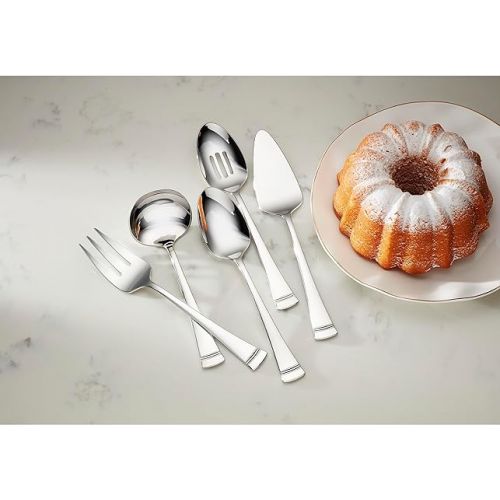 레녹스 LENOX Portola 5-Piece Hostess Set, 5 Count, Metallic