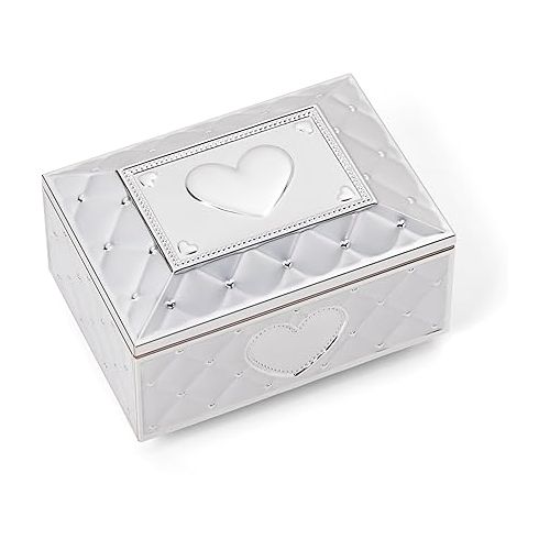 레녹스 Lenox Childhood Memories Black Ballerina Jewelry Box, Silver/Pink