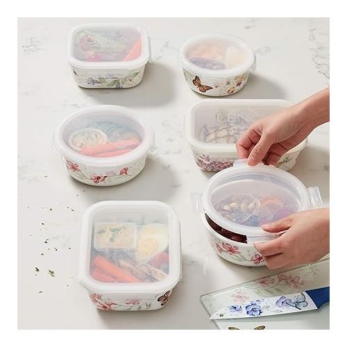 레녹스 Lenox Butterfly Meadow, Square Serve and Store, White