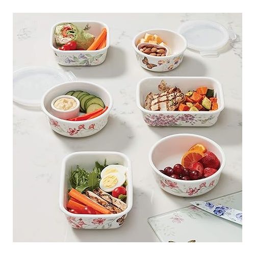 레녹스 Lenox Butterfly Meadow, Square Serve and Store, White