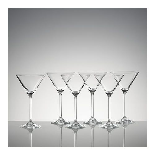 레녹스 Lenox Tuscany Classics Martini Glass Set, Buy 4 Get 6, 6 Count (Pack of 1), Clear