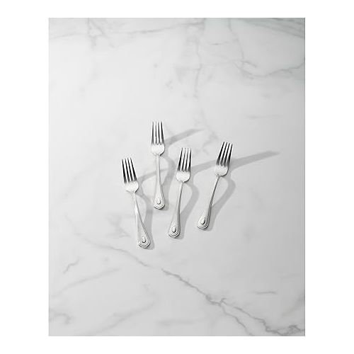 레녹스 Lenox French Perle Salad Forks, Set of 4, 0.44