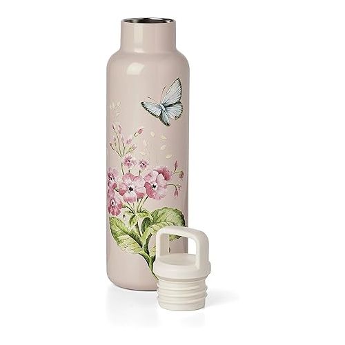 레녹스 Lenox 895748 Butterfly Meadow Pink Insulated Water Bottle