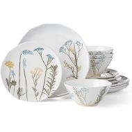 Lenox Wildflowers Piece Dinnerware Set, 12 Count, White