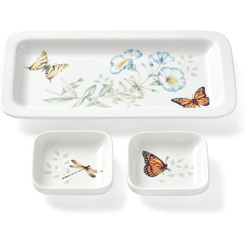 레녹스 Lenox Butterfly Meadow Asian Kitchen Sushi-Plate &-Bowls, 0.0, Multi