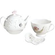 Lenox 6083927 Butterfly Meadow Teapot with Lid, White