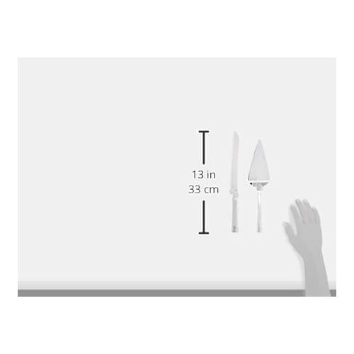 레녹스 Lenox 812615 True Love Cake Knife & Server, Metallic