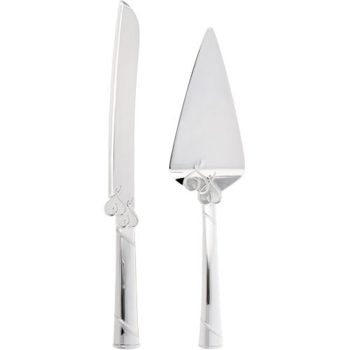 레녹스 Lenox 812615 True Love Cake Knife & Server, Metallic