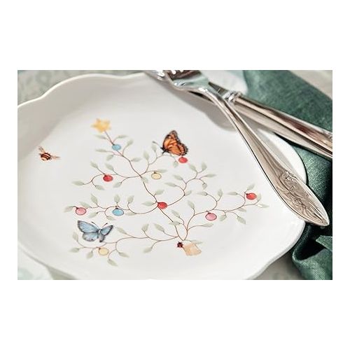 레녹스 Lenox 810136 Butterfly Meadow Seasonal 4-Piece Dessert Plate Set