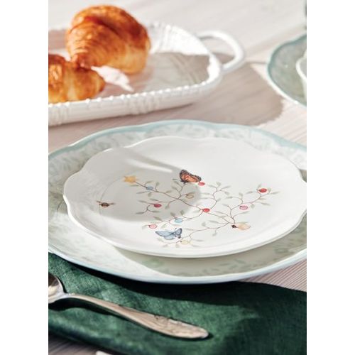 레녹스 Lenox 810136 Butterfly Meadow Seasonal 4-Piece Dessert Plate Set