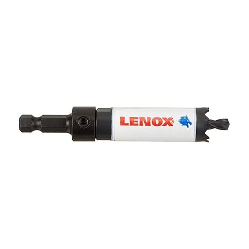 레녹스 Lenox Tools Bi-Metal Speed Slot Arbored Hole Saw with T3 Technology, 3/4