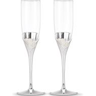 Lenox True Love Glass Flute Pair Clear, 1.25 LB