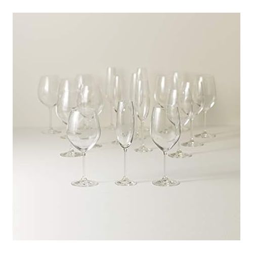 레녹스 Lenox Tuscany Classics Mixed Glass, 18 Piece Set, Clear