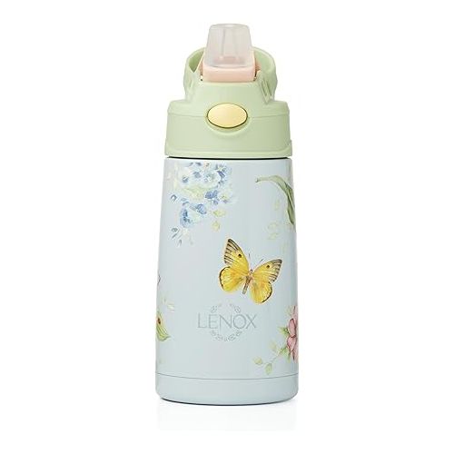 레녹스 Lenox 895741 Butterfly Meadow Light Blue Stainless Steel Kids Water Bottle