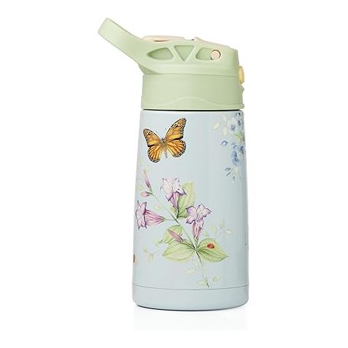 레녹스 Lenox 895741 Butterfly Meadow Light Blue Stainless Steel Kids Water Bottle