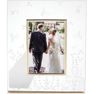 Lenox Opal Innocence Flourish Glass Picture Frame, 2.20 LB, Metallic