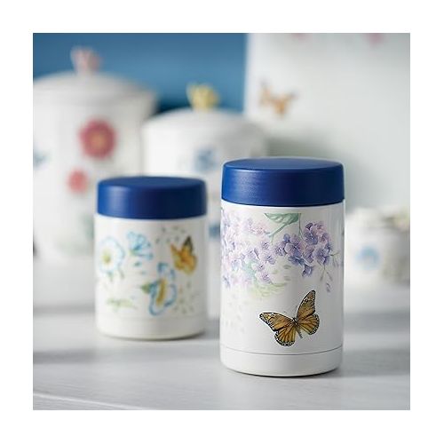 레녹스 Lenox Butterfly Meadow Insulated Food Container, 0.65 LB, Multi