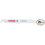 LENOX Tools Wood Cutting Reciprocating Saw Blade with Power Blast Technology, Bi-Metal, 9-inch, 6 TPI, 25/PK