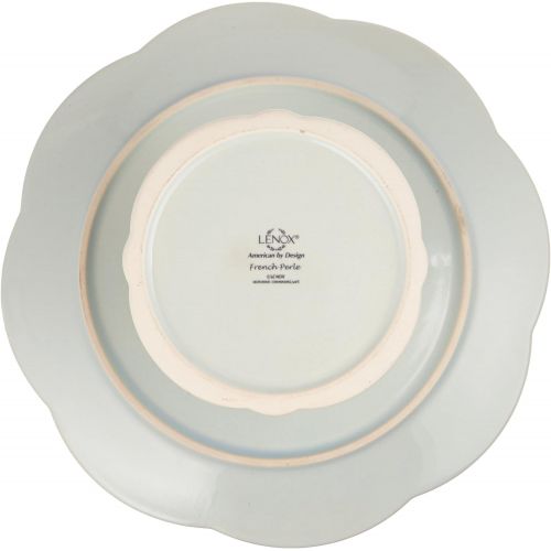 레녹스 Lenox French Perle Pedestal Cake Plate, Medium, Ice Blue - 824766