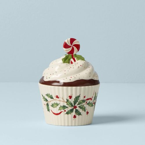 레녹스 Lenox Holiday Bakeshop Cupcake Candy Dish