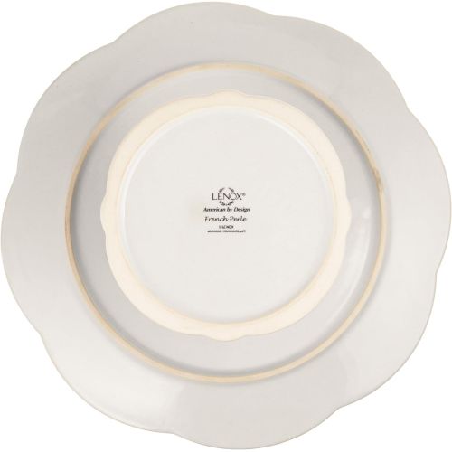 레녹스 Lenox French Perle Pedestal Cake Plate, Medium, White -