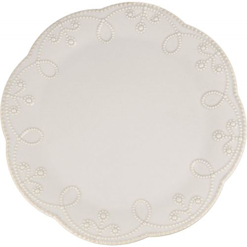 레녹스 Lenox French Perle Pedestal Cake Plate, Medium, White -