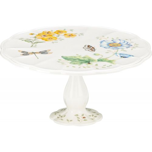 레녹스 Lenox Butterfly Meadow Pedestal Cake Plate - Medium 10