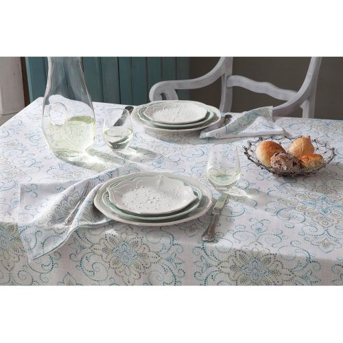 레녹스 Lenox French Perle Charmed Tablecloth, 60 x 120