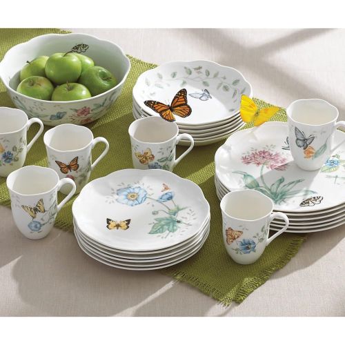 레녹스 Lenox 6342794 Butterfly Meadow 18-Piece Dinnerware Set