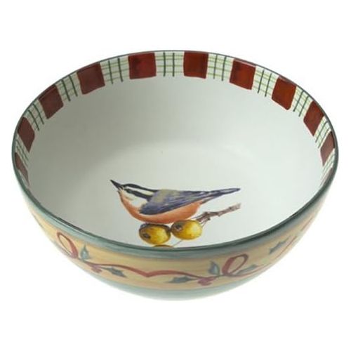 레녹스 Lenox Winter Greetings Everyday Stoneware Nuthatch All Purpose Bowl