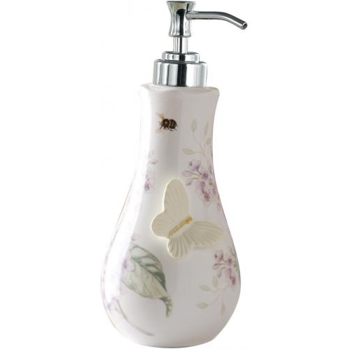 레녹스 Lenox Butterfly Meadow Lotion Dispenser , Multicolored , 6 in. x 5 in. x 6 in. - 773908