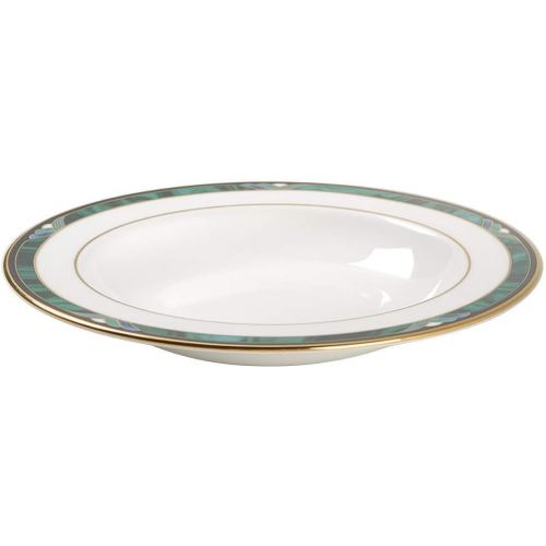 레녹스 Lenox Kelly Gold Banded Bone China Pasta Bowl/Rim Soup