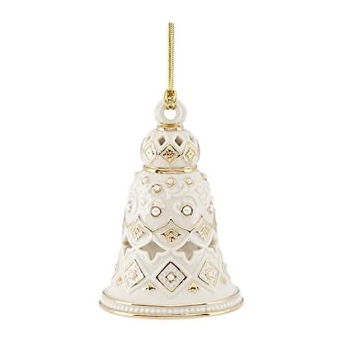 레녹스 Florentine & Pearl Bell Ornament by Lenox