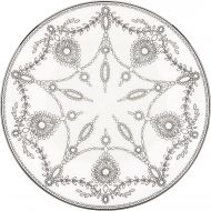 Lenox Empire Pearl Accent Plate, 1.10 LB, White