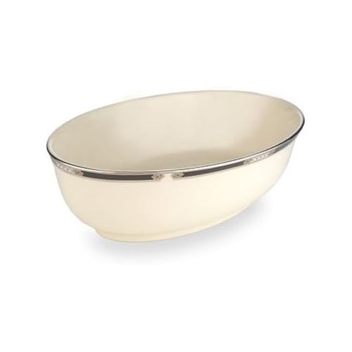 레녹스 Lenox Hancock Platinum Ivory China Open Vegetable Bowl