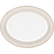 Lenox Gilded Pearl 13 Oval Serving Platter, 2.55 LB, White