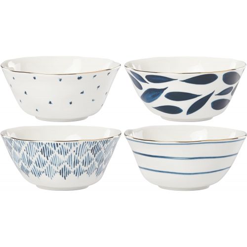 레녹스 Lenox Blue Bay 4-Piece All Purpose Bowl Set, 3.60 LB