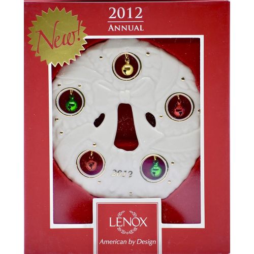 레녹스 Lenox Christmas China Ornaments 2012 Jolly Jingle Wreath