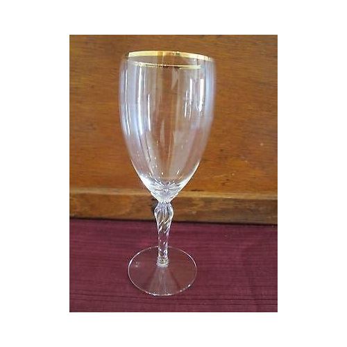 레녹스 Lenox Monroe (Gold Rim) Crystal Iced Beverage (Iced Tea) Glass - New