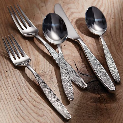 레녹스 Lenox Emerick 65-piece Flatware Set, 9.70 LB, Metallic