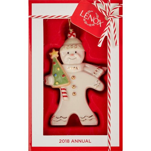 레녹스 Lenox 2018 Gingerbread Greetings Ornament