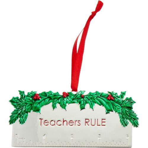 레녹스 Lenox 878982 Teachers Rule Metal Ornament