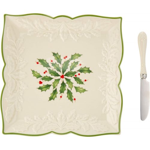 레녹스 Lenox Holiday 3-Piece Carved Napkin Tray Set