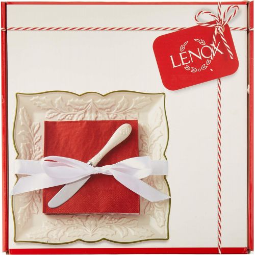 레녹스 Lenox Holiday 3-Piece Carved Napkin Tray Set