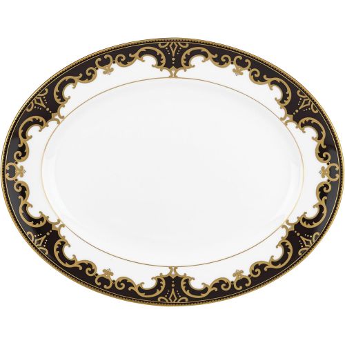 레녹스 Lenox Marchesa Couture Night Oval Platter, Baroque