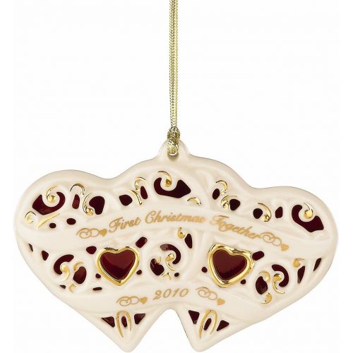 레녹스 Lenox 2010 First Christmas Together Heart Ornament