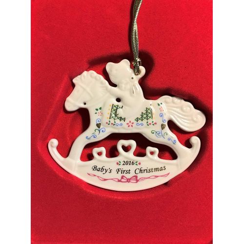 레녹스 Lenox 2016 Baby’s First Christmas Rocking Horse Ornament