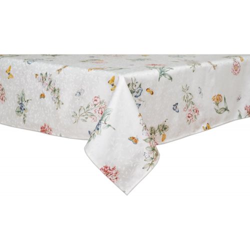 레녹스 Lenox Butterfly Meadow 52-inch by 52-inch Square Tablecloth