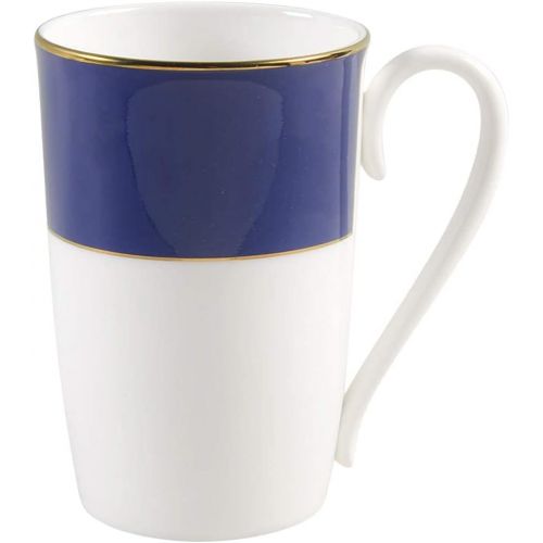 레녹스 Lenox Pleated Colors Navy Mug, 0.4 LB, Blue