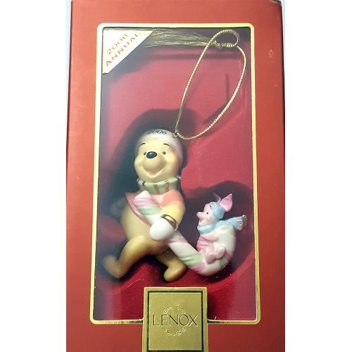 레녹스 Lenox Winnie the Pooh with Piglet on Candy Cane 2006 Annual Ornament …